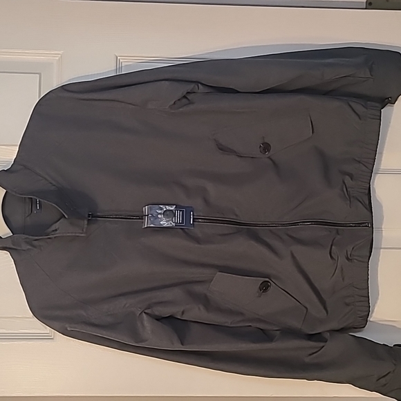 Stafford Other - STAFFORD MENS "GRAY HEATHER"  ZIPPERED JACKET SIZE MEDIUM REGULAR FIT